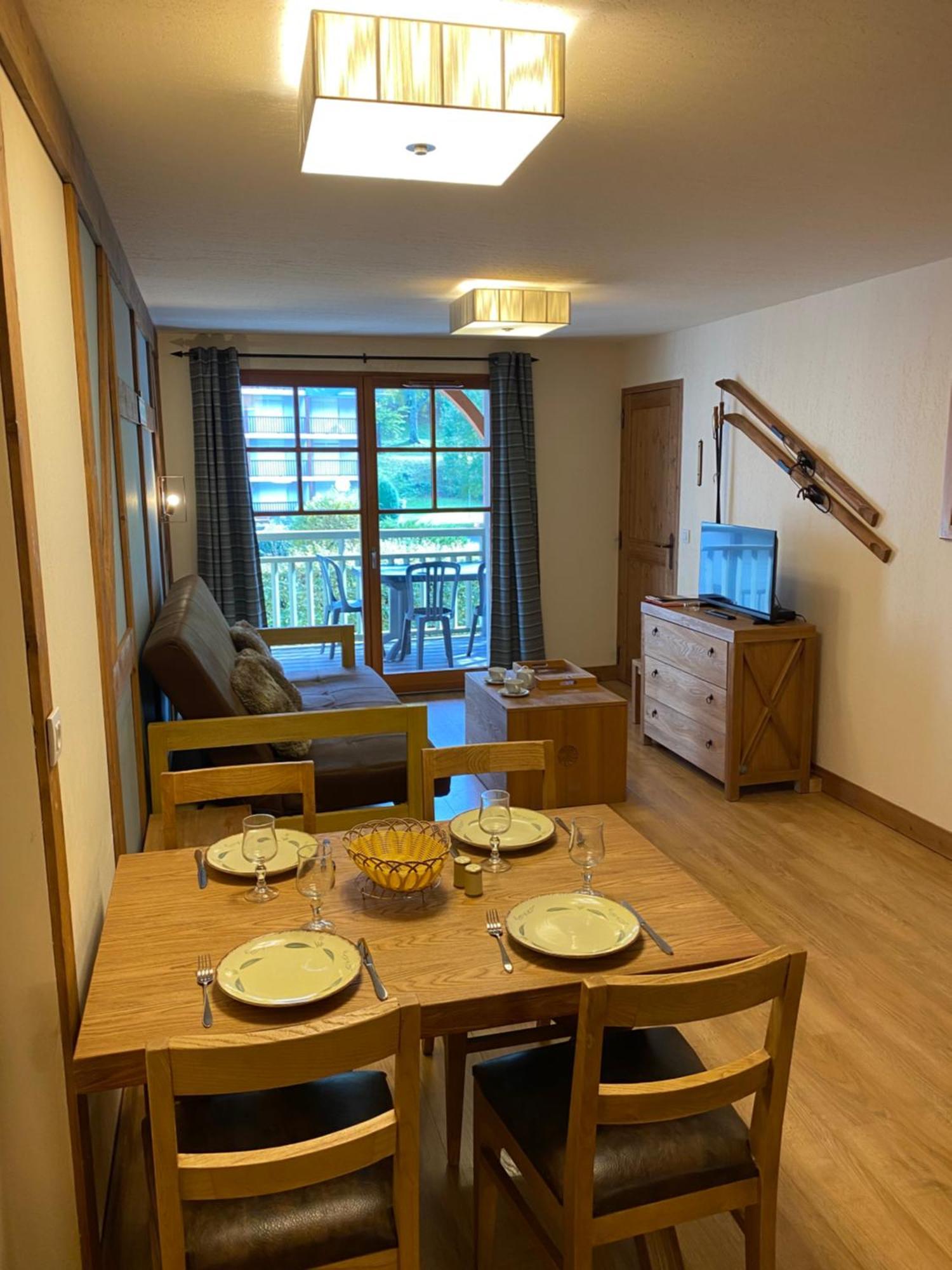 Appartement T2+Coin Nuit 6 Pers Residence De Cami Real Au Centre Du Village De Saint Lary Soulan Avec Piscine Interieure+ Sauna Et Hammam 外观 照片